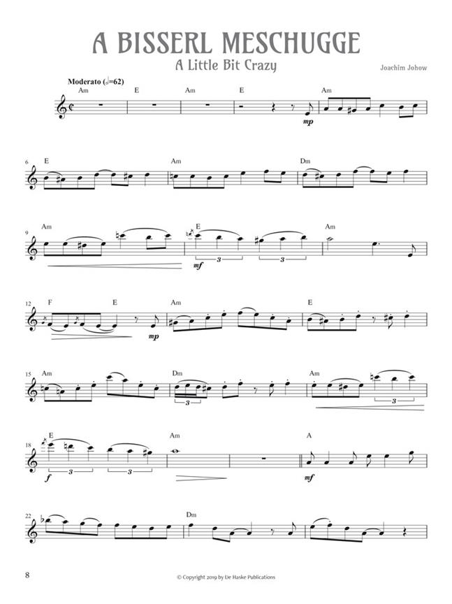 Hey Klezmorim! - 16 new Klezmer melodies for flute and piano - příčná flétna a klavír